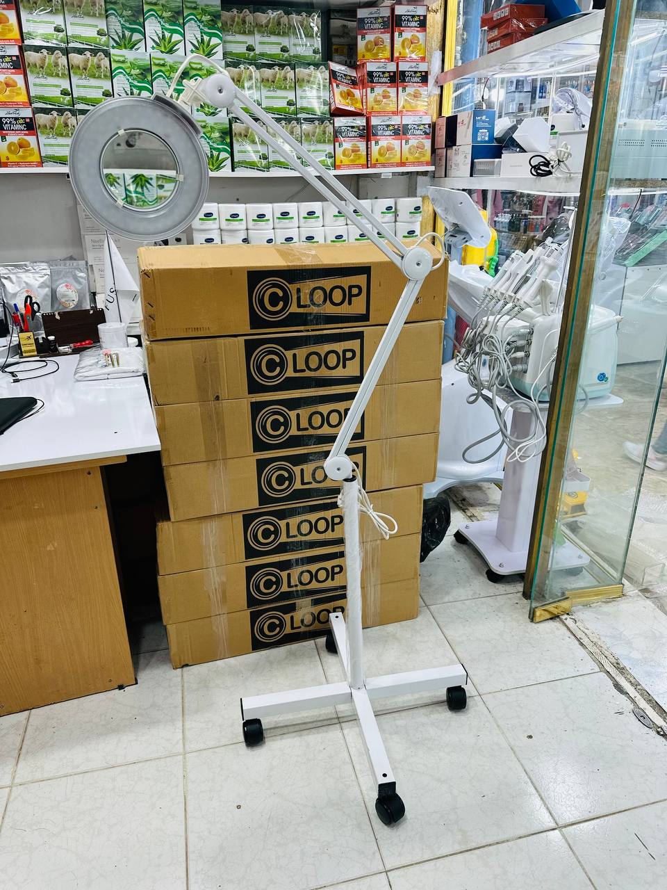 چراغ لوپ پایه دار ایستاده حرفه ای سالنی کلینیکال